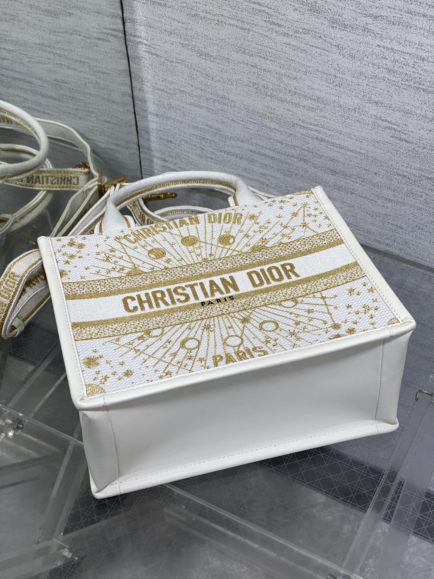 Dior Embroidered Tote Small