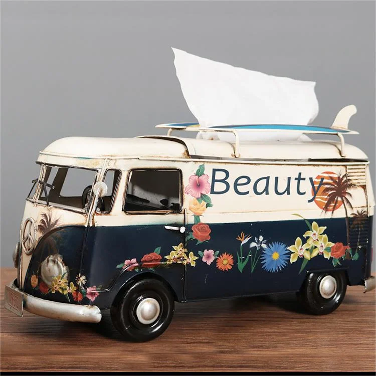 🚐Vintage Car Metal Tissue Box