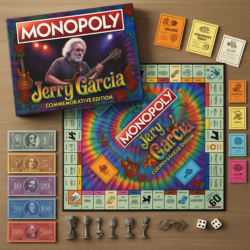 Jerry Garcia Commemorative Edition Monopoly – A Tribute to the Legendary Guitarist