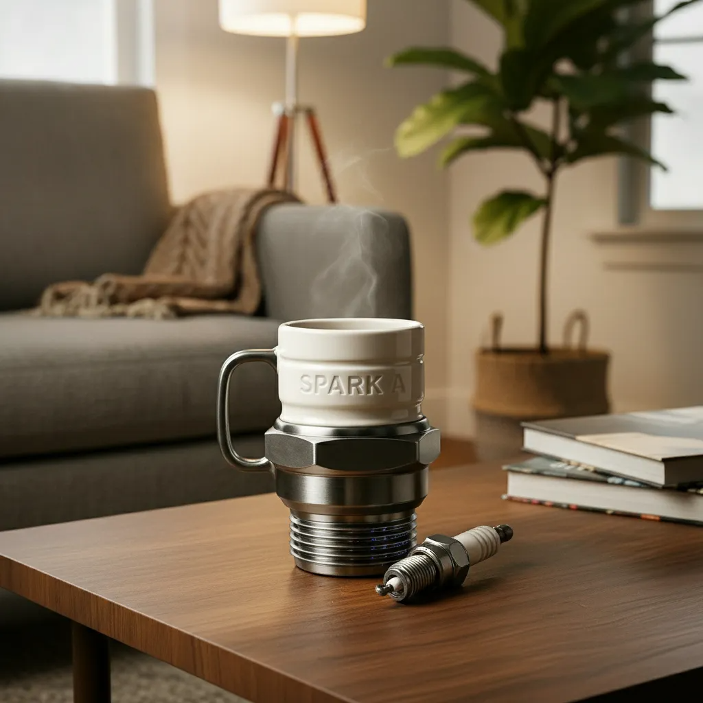 Spark plug cup