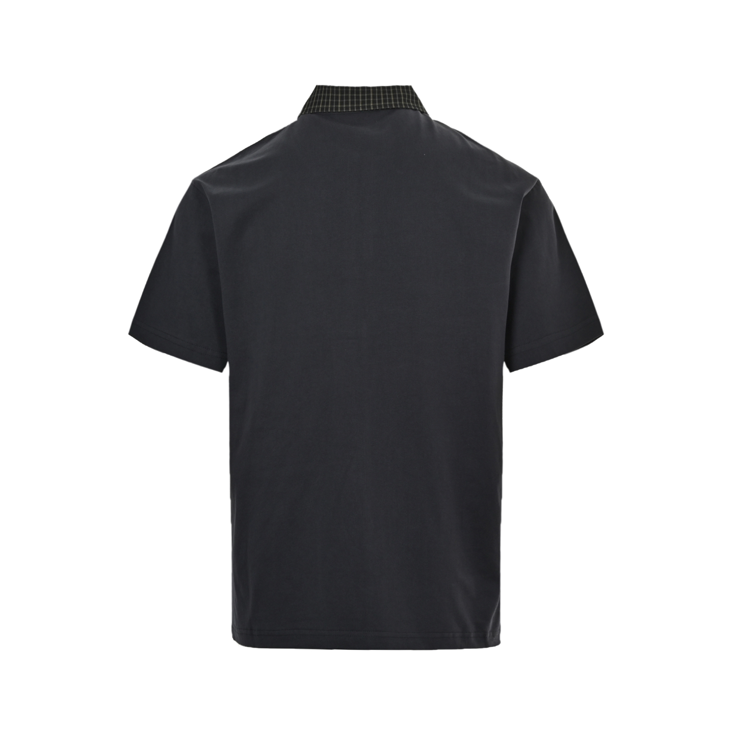 Balenciaga 25ss Plaid Collar Polo Short Sleeve