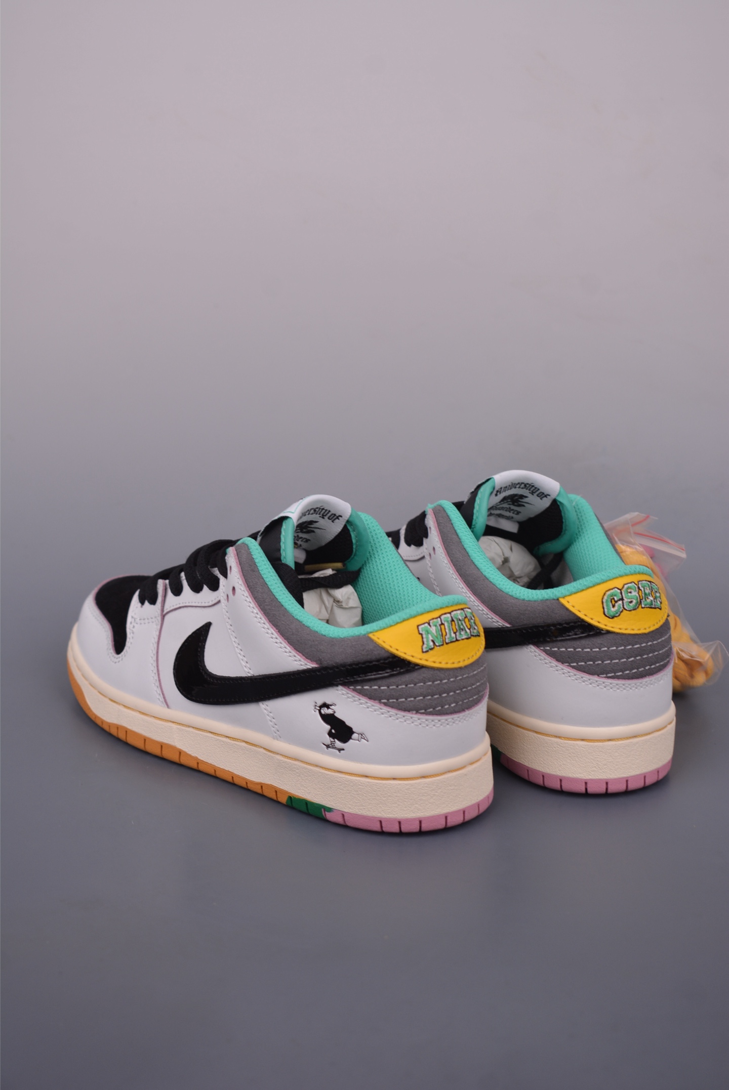 CSEF x Nike SB Dunk Low 'White Black' HJ4132-100
