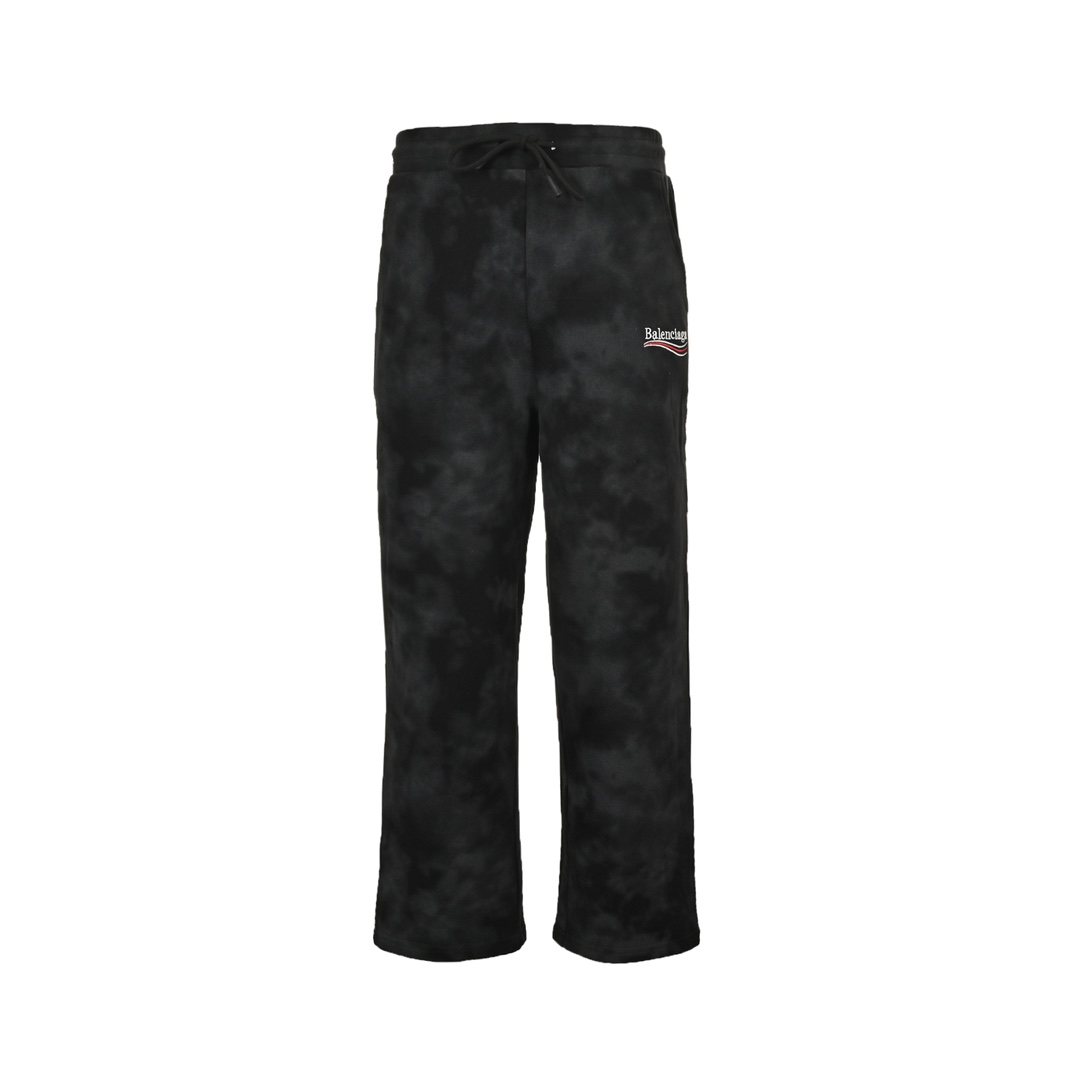Balenciaga 24Fw embroidered cola mud-dyed washed trousers