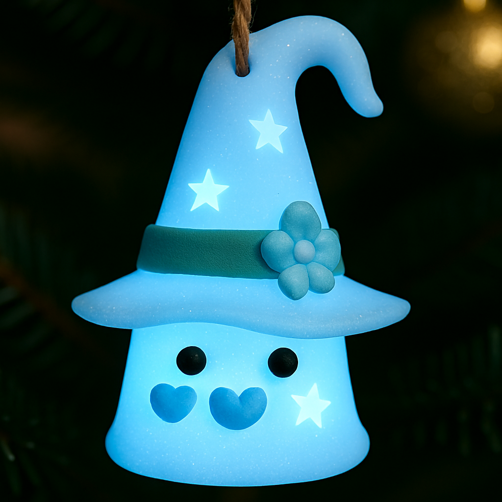 ⭐Cute Witch - Hat Ornaments: Light Up Your Festive Season