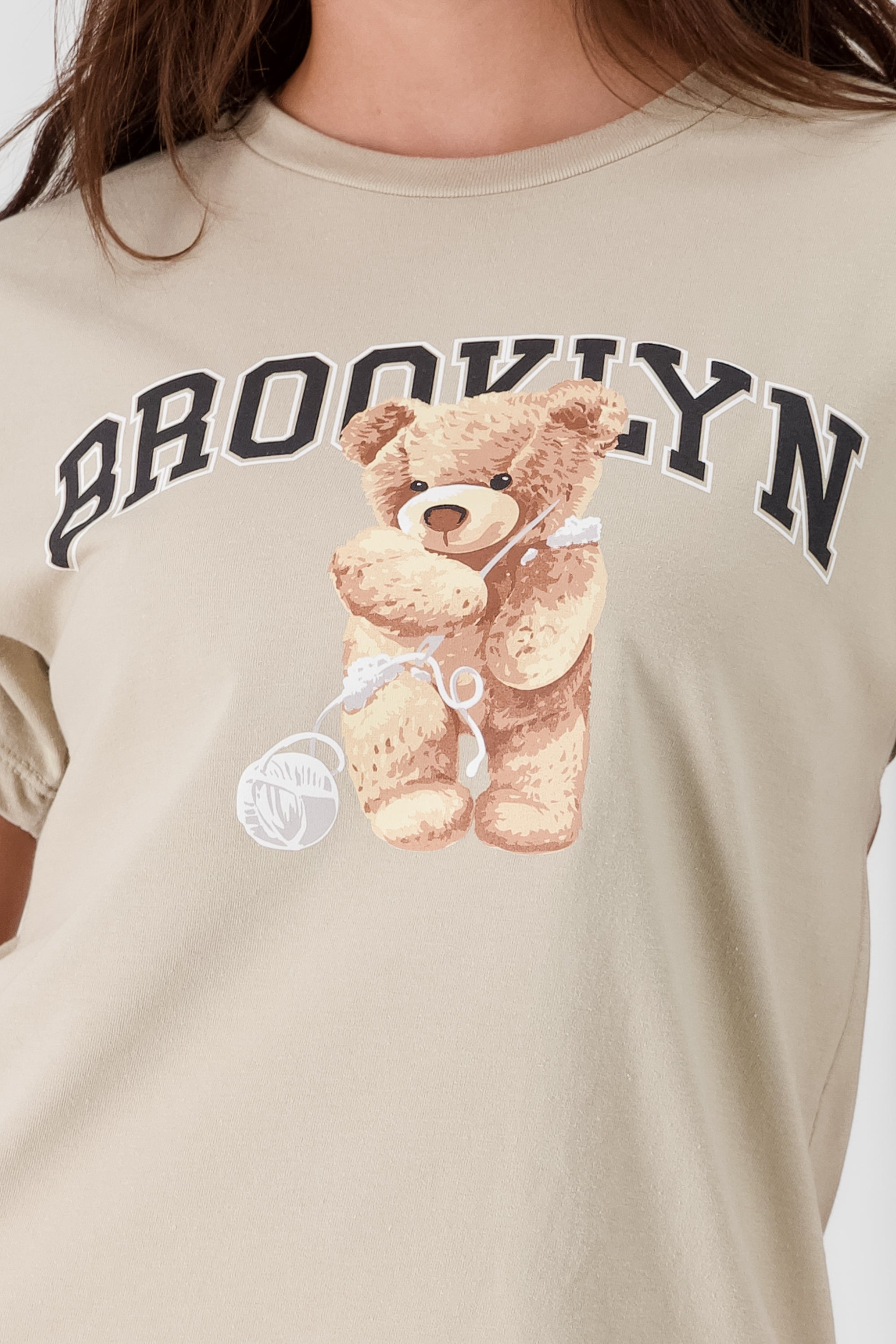 Brooklyn Teddy Bear Printed TShirt
