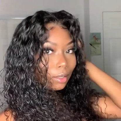 Special 50% OFF | Water Wave Wigs Pre Plucked Natural with Baby Hair Wig for Black Women