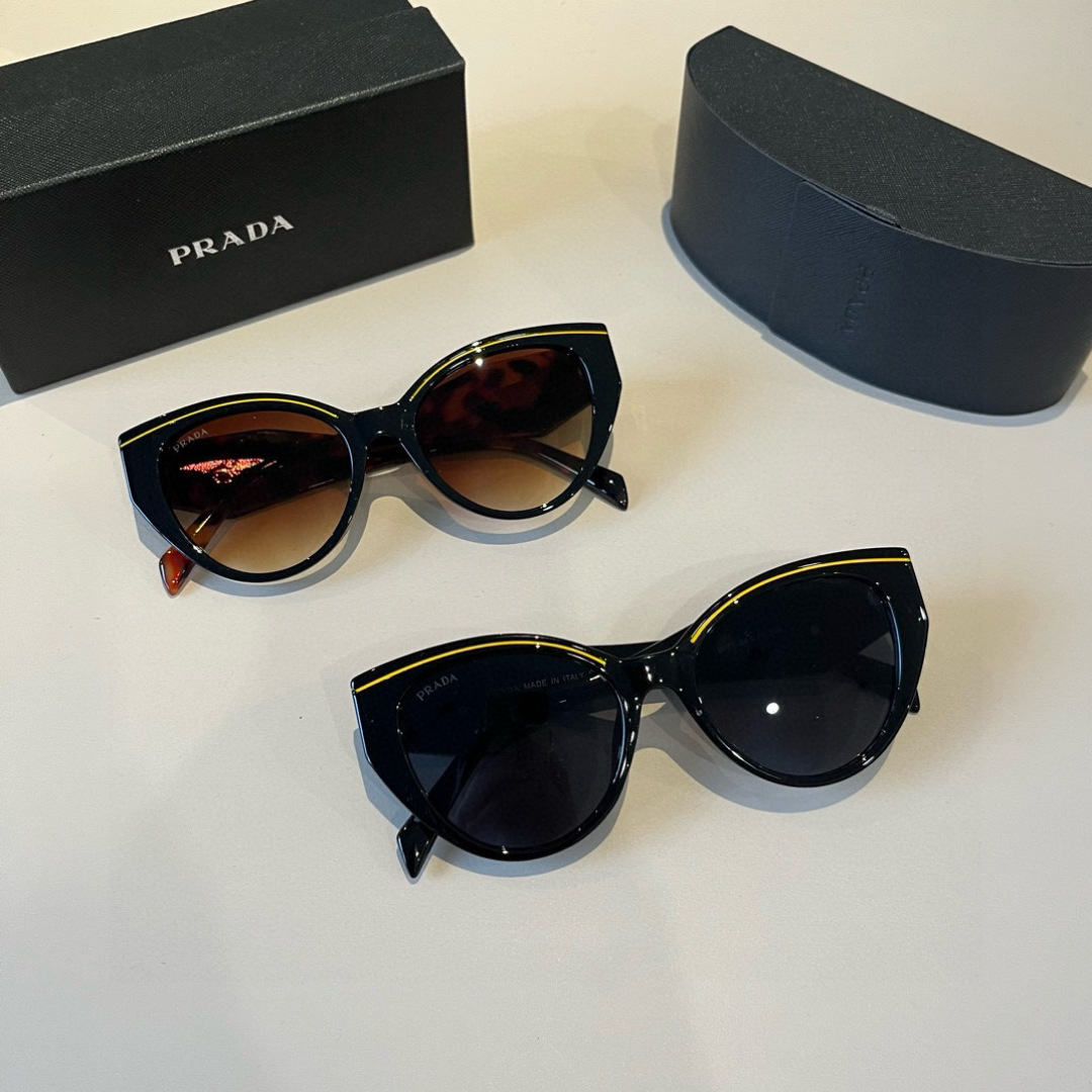 Prada round frame sunglasses