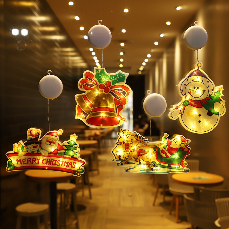 New painted suction cup led lights for Christmas