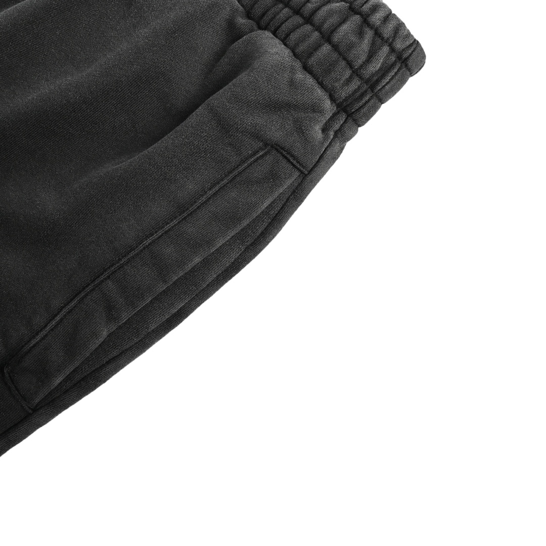 Balenciaga 24Fw heavy washed distressed double B embroidered suit trousers