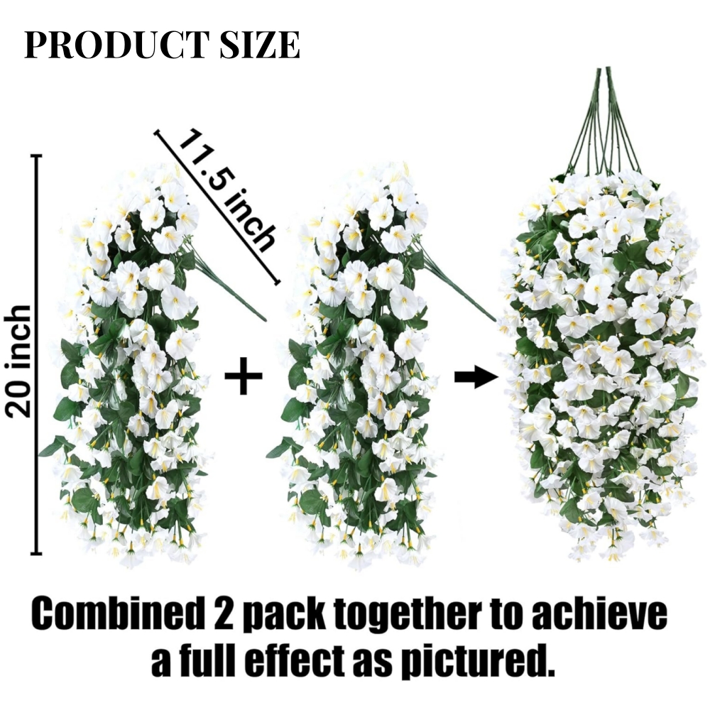 🔥ON SALE - 45% OFF🔥Artificial Faux Hanging Flowers Plants - UV resistant, Waterproof，Windproof