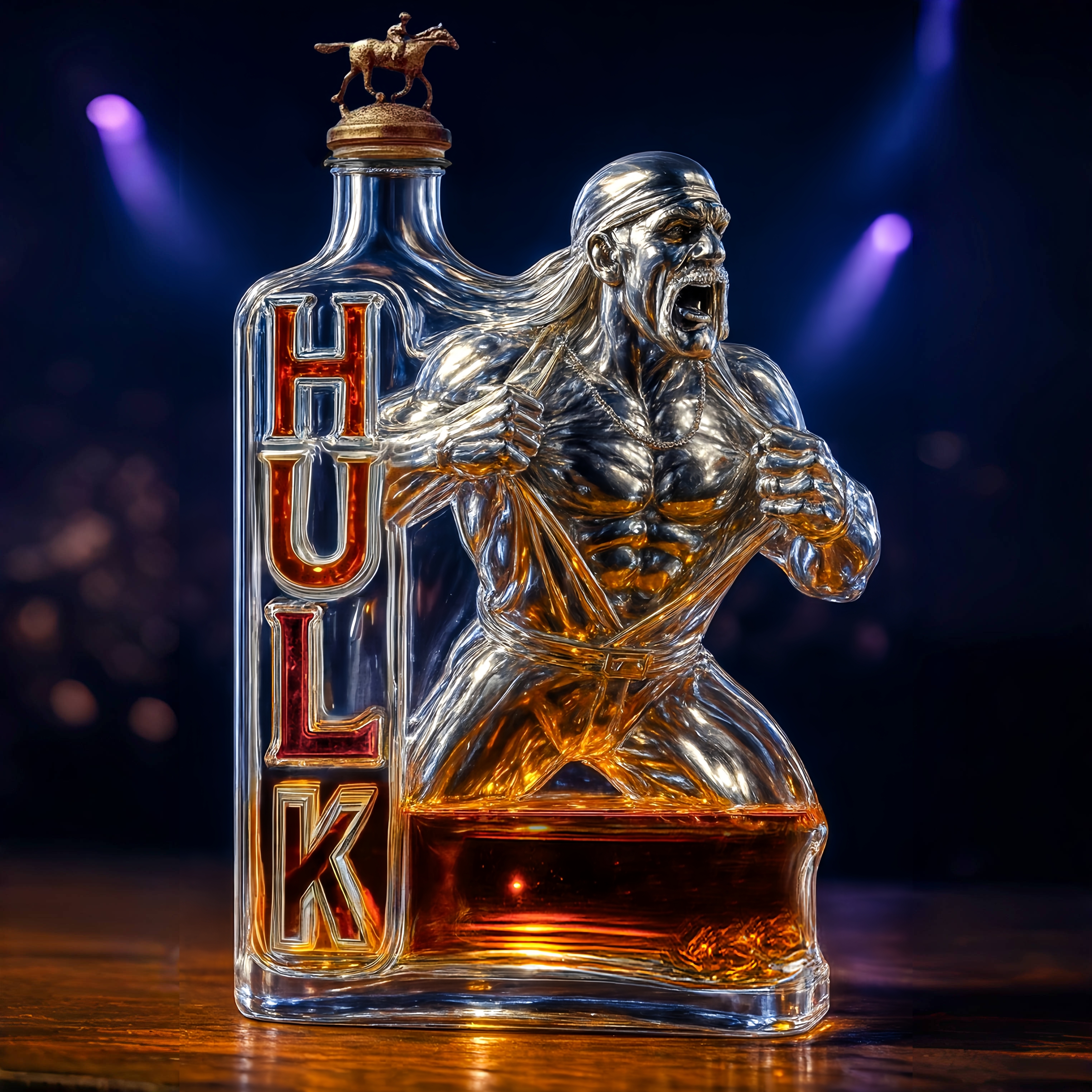 Hulk Hogan Memorial Edition Whiskey Bottle