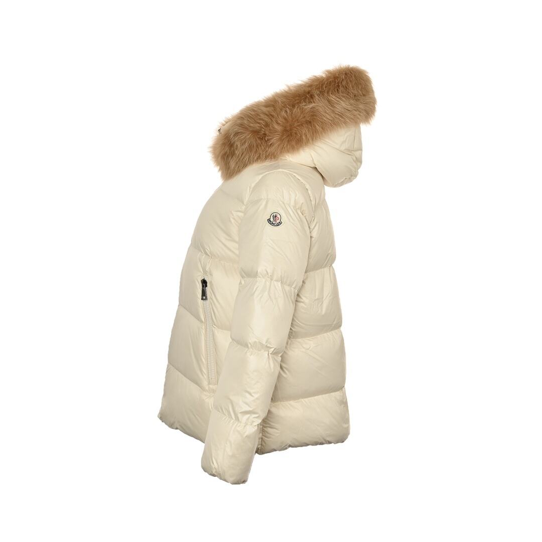 Moncler Women's LaiChe Fur Collar Hooded Down Jacket