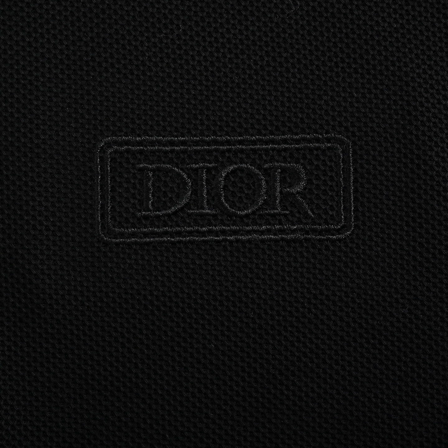 Dior Square Embroidery Polo Short Sleeve