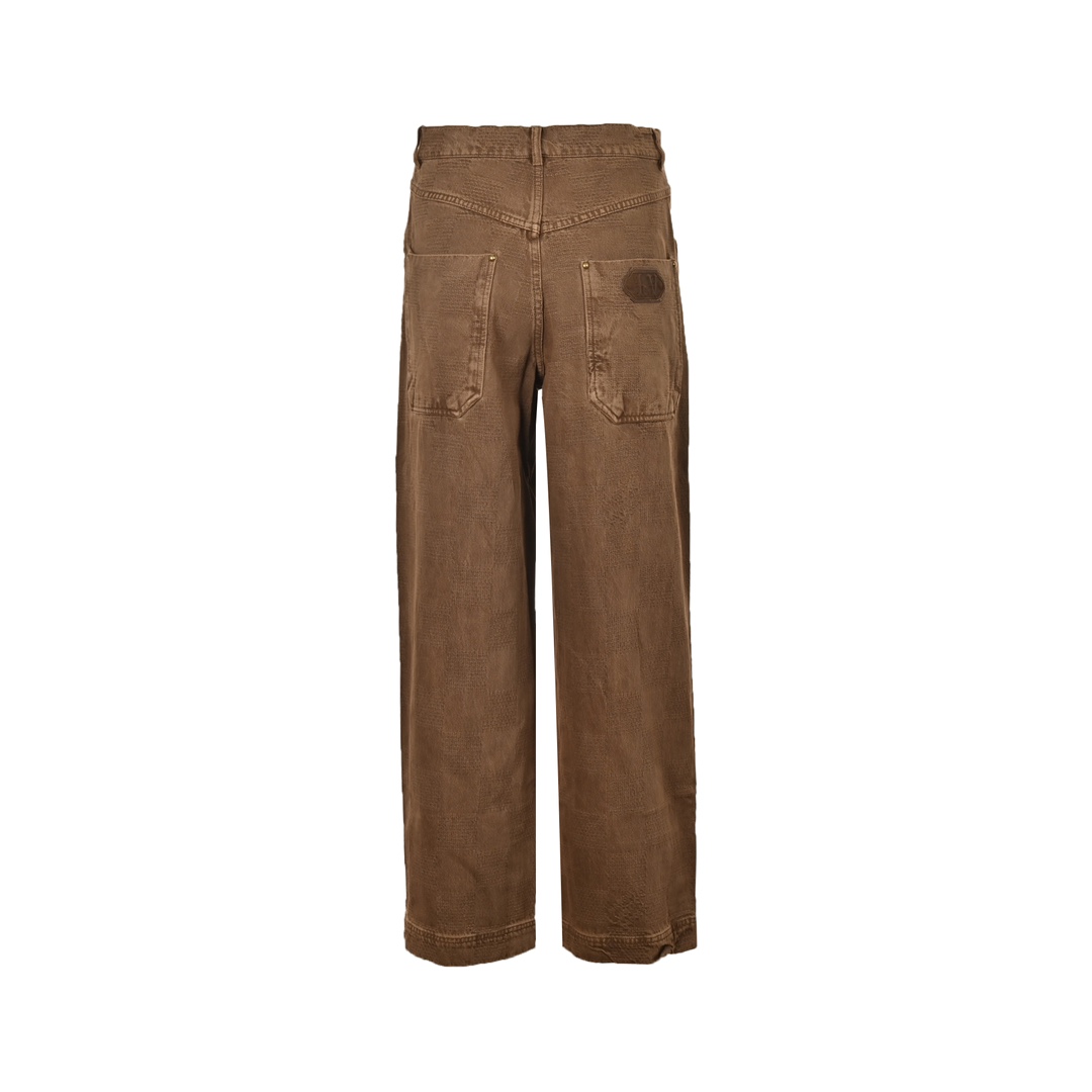 Louis Vuitton 24Fw Checkerboard Cargo Jeans