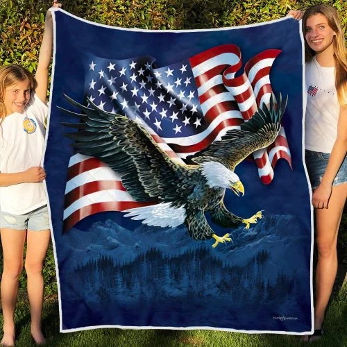 American Eagle Quilt Blanket