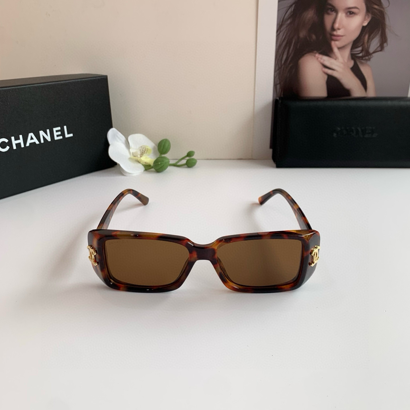 Chanel round frame sunglasses