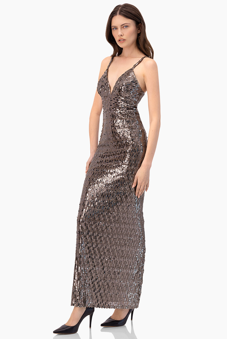 Vestido con abertura trasera