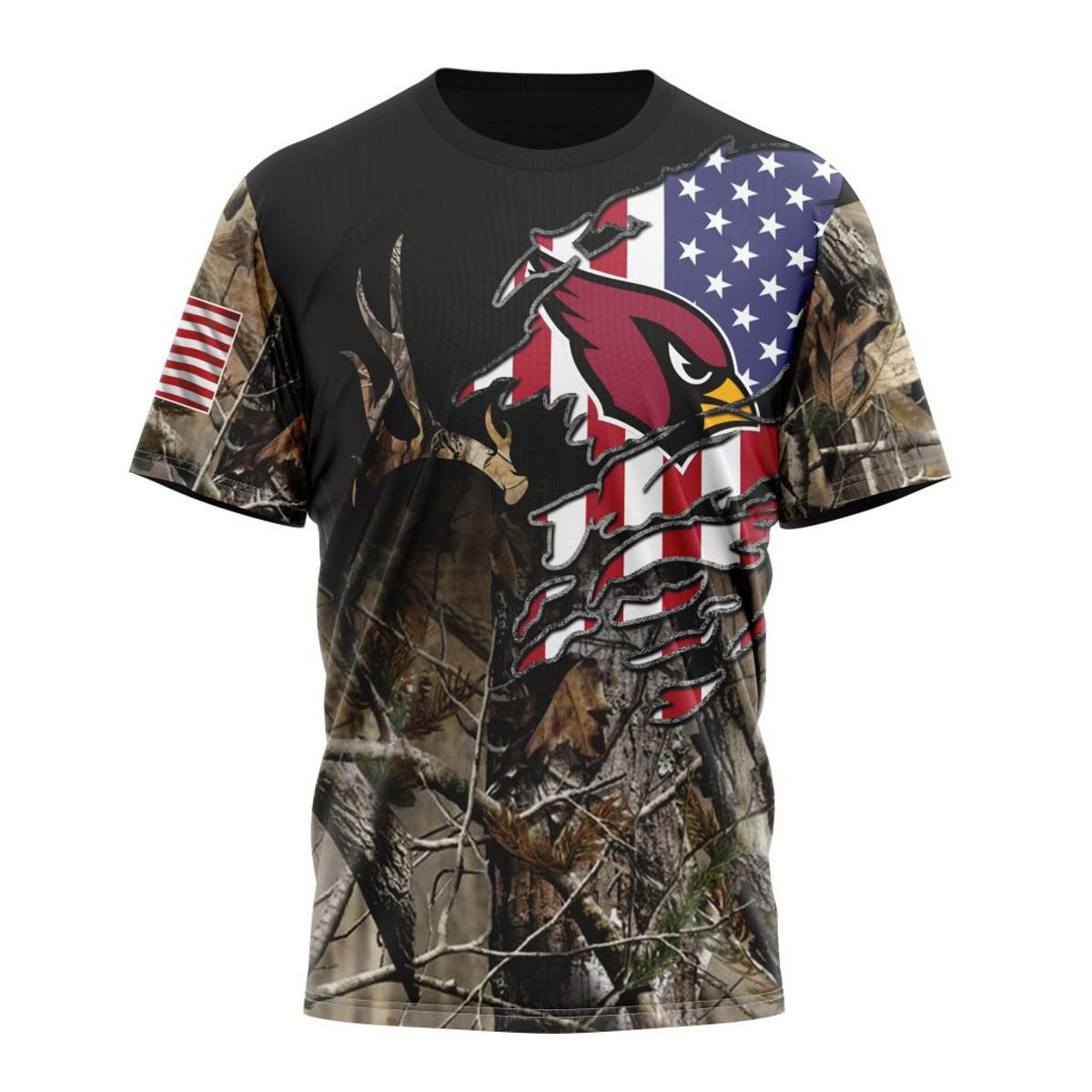ARIZONA CARDINALS 3D HOODIE CAMO REALTREE HUNTING