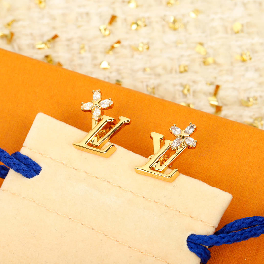 Louis Vuitton Floral Stud Earrings