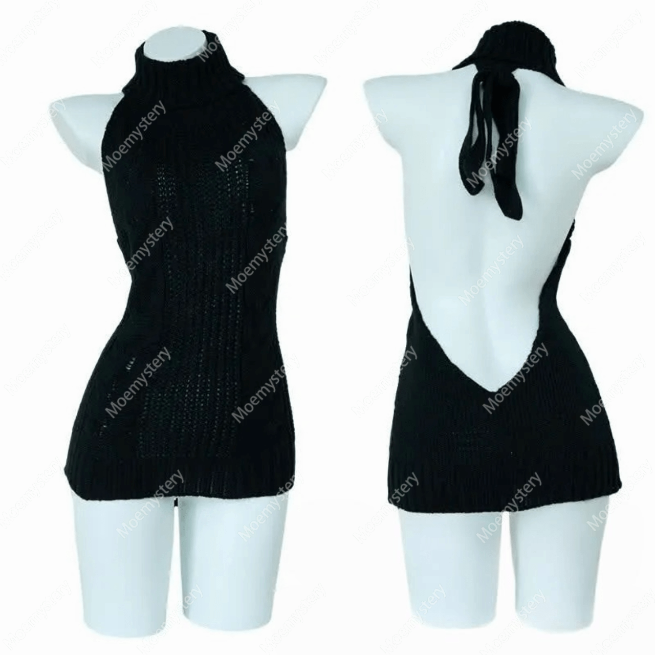 Sexy Pullover Backless Virgin Killer Sweater
