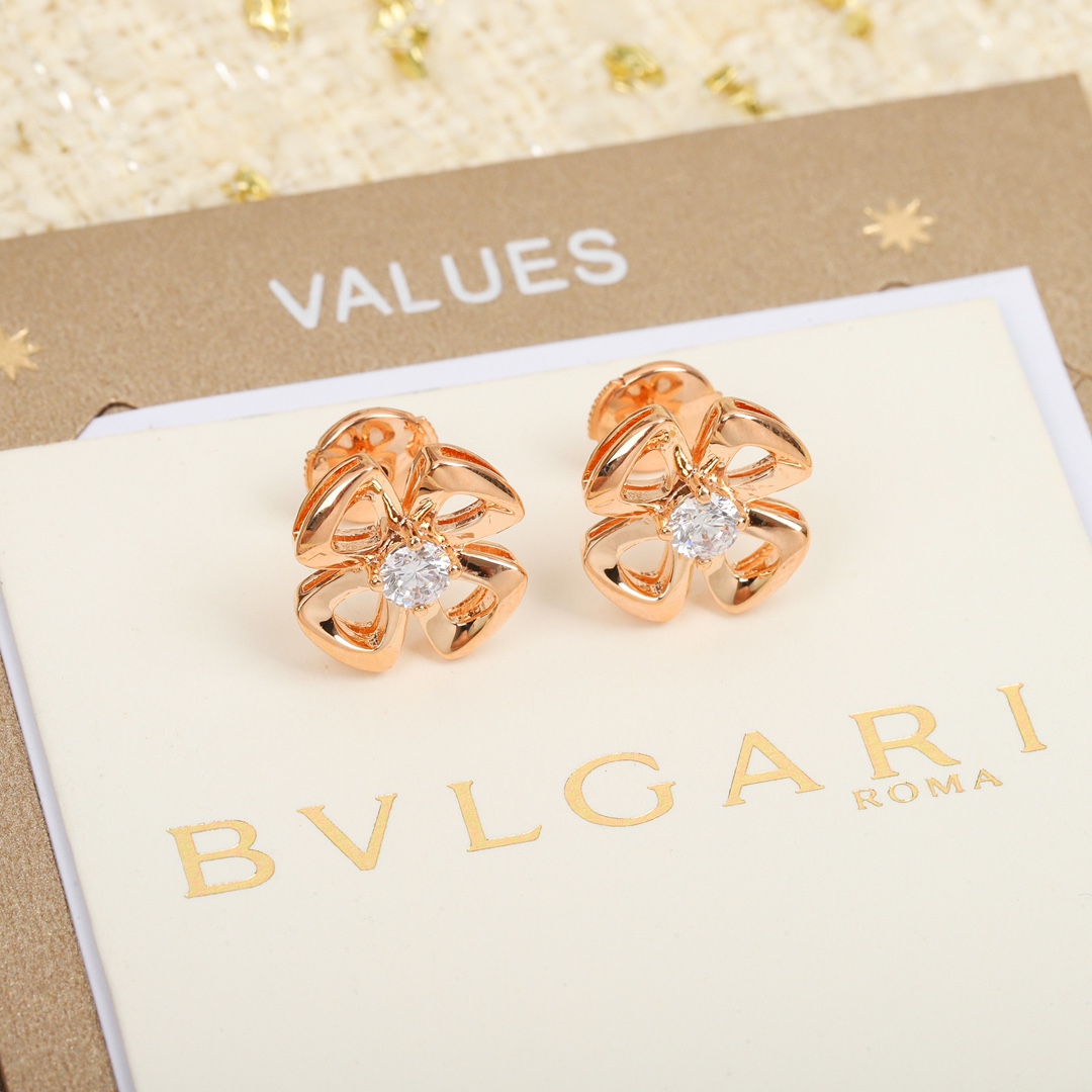 Bulgari Petal Polished Earrings