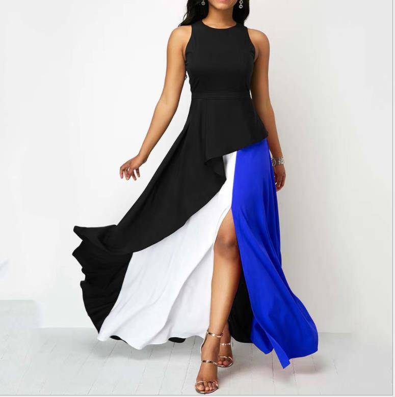 Oversize Color Blocking Dress