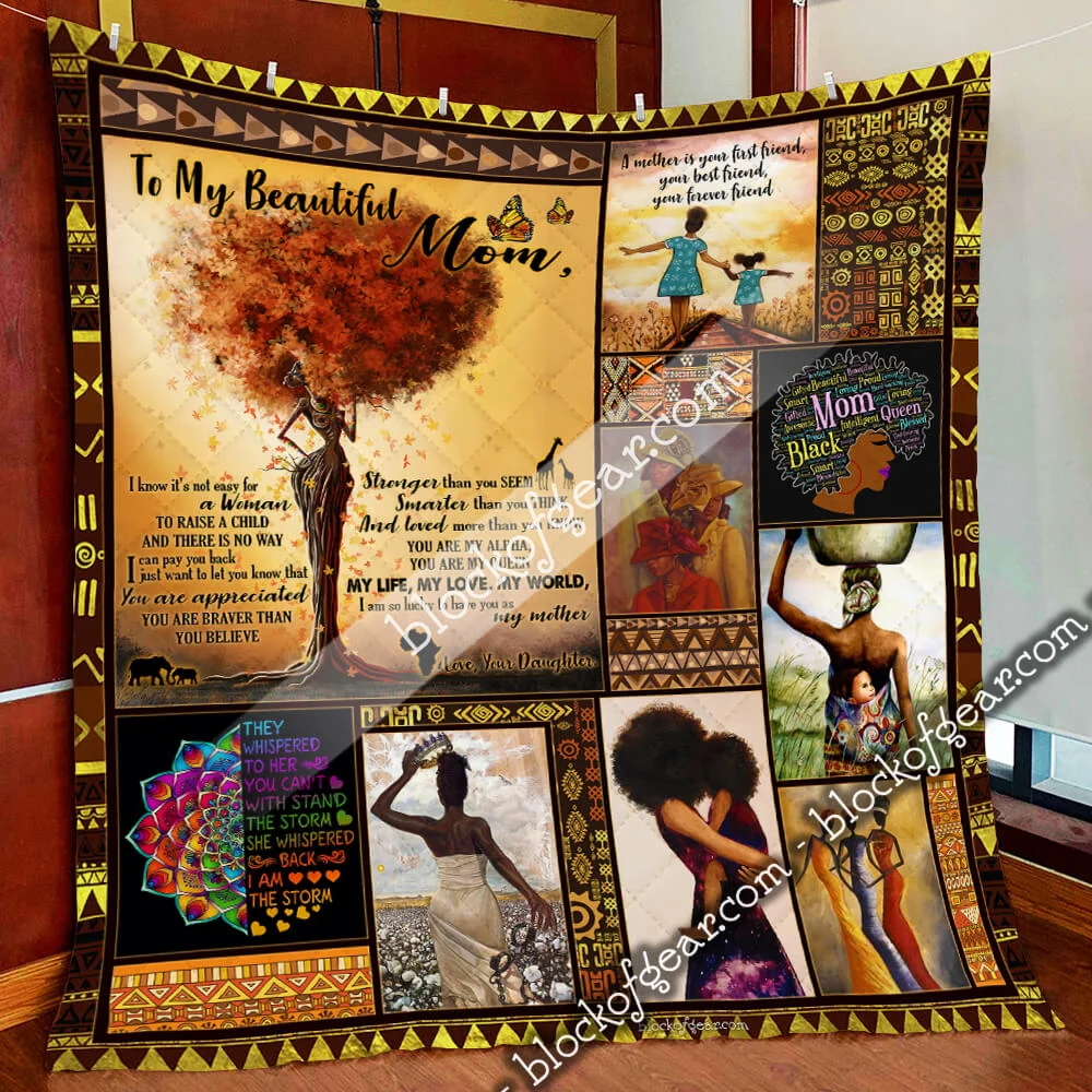 My Mom My Queen Quilt Blank