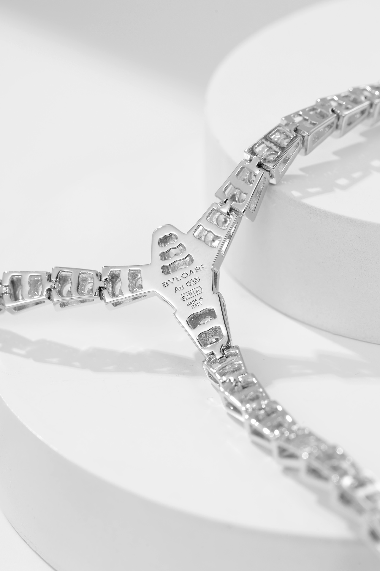 Bulgari diamond snake necklace