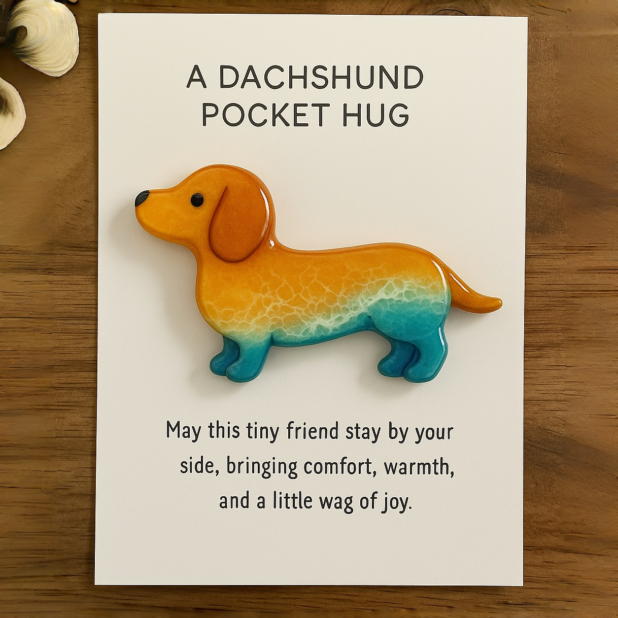 Dachshund Ocean Warm Pocket Hug