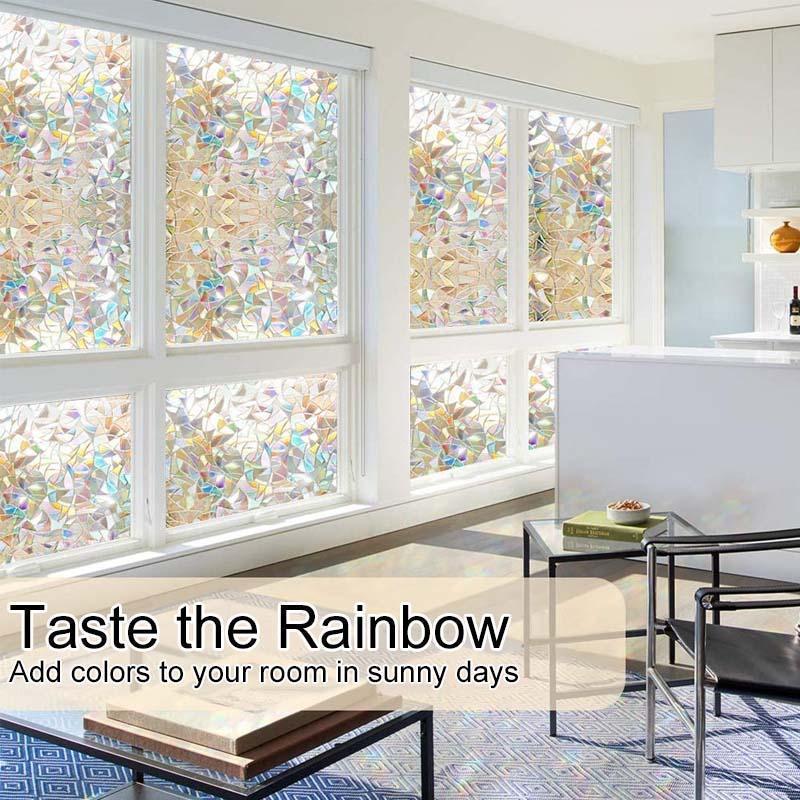 3D Rainbow Window Film，PVC refraction & No glue(🔥BUY 3 GET 1 FREE NOW &FREE SHIPPING)