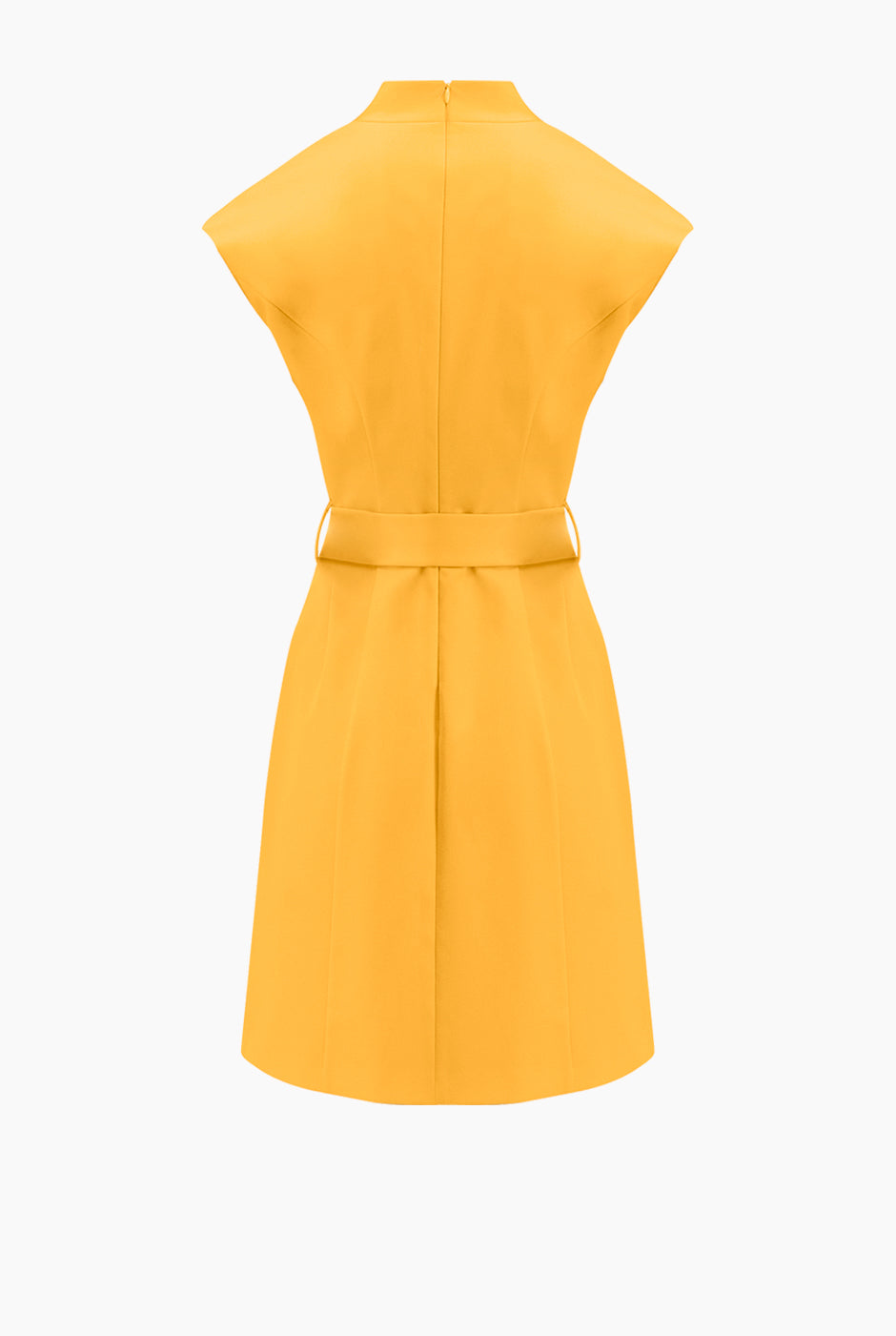 Vestido corto de manga caida