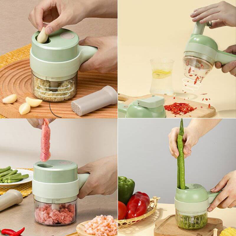 （Mother's Day Sale 50% Off）Electric Fruit and Vegetable Cutter, Shredder and Slicer（BUY 2 GET 10% OFF & FREE SHIPPING）