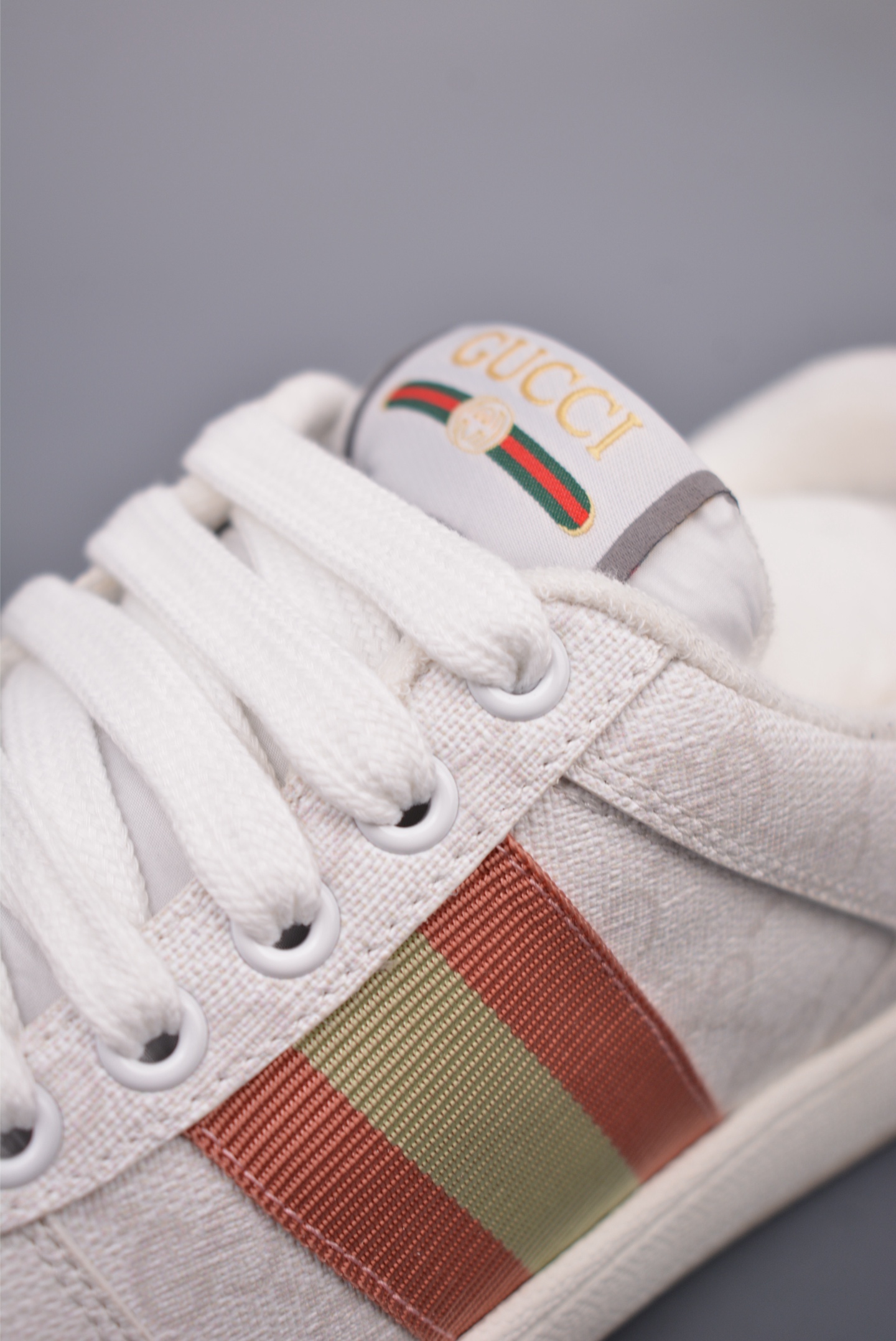 Gucci Screener GG Sneaker Low White Woodgrain Cloth