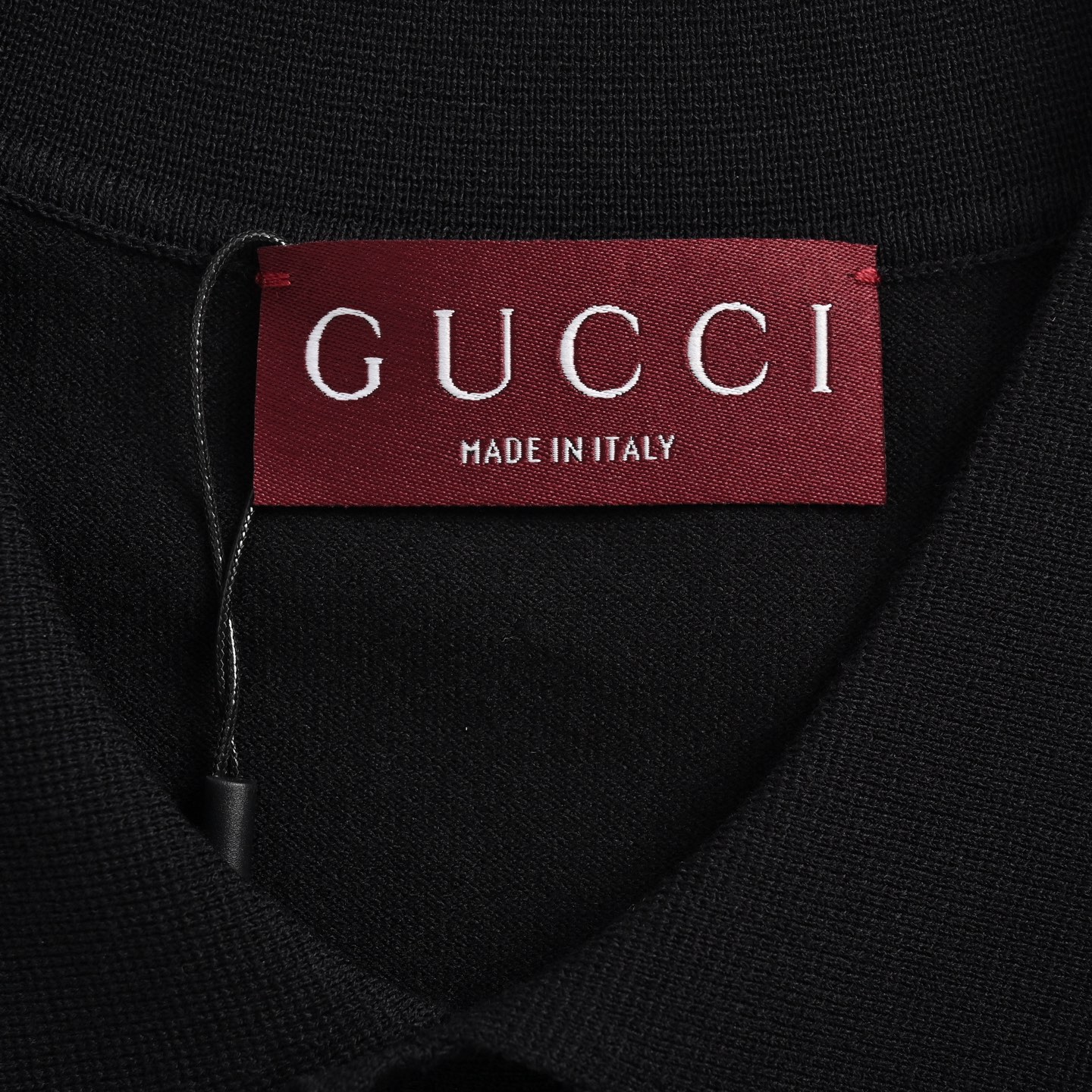 Gucci 25ss small logo intarsia knitted polo short sleeve