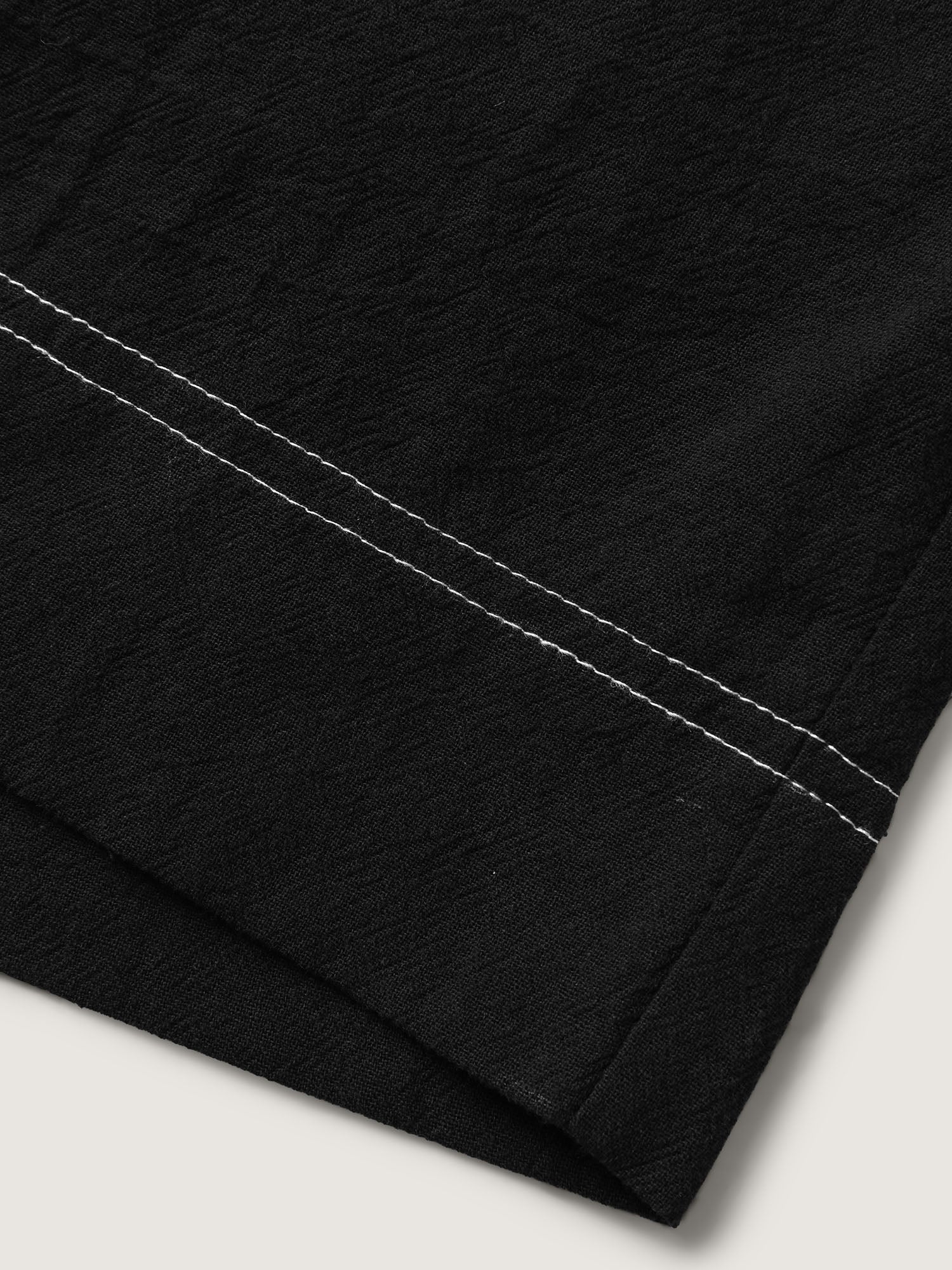 Cotton Color Contrast Seamed Co-ord Set