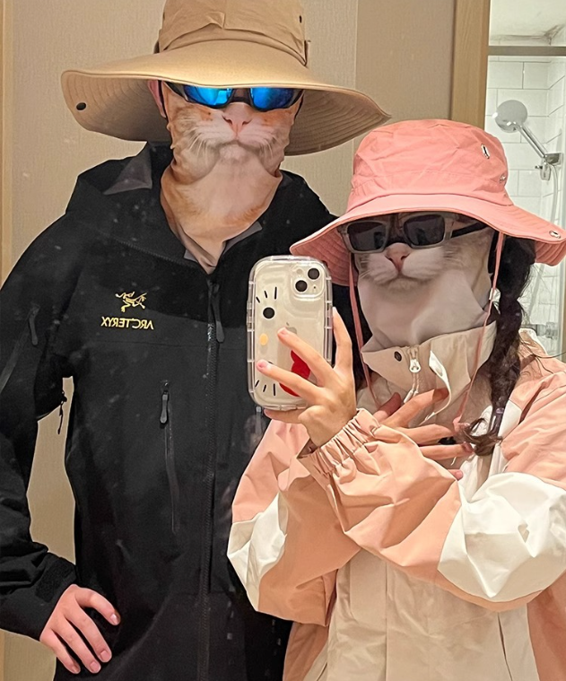 2024 new 3D sun protection ear-hung animal mask