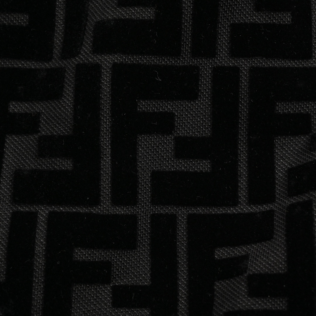 Fendi 23ss FF full print flocked short sleeves