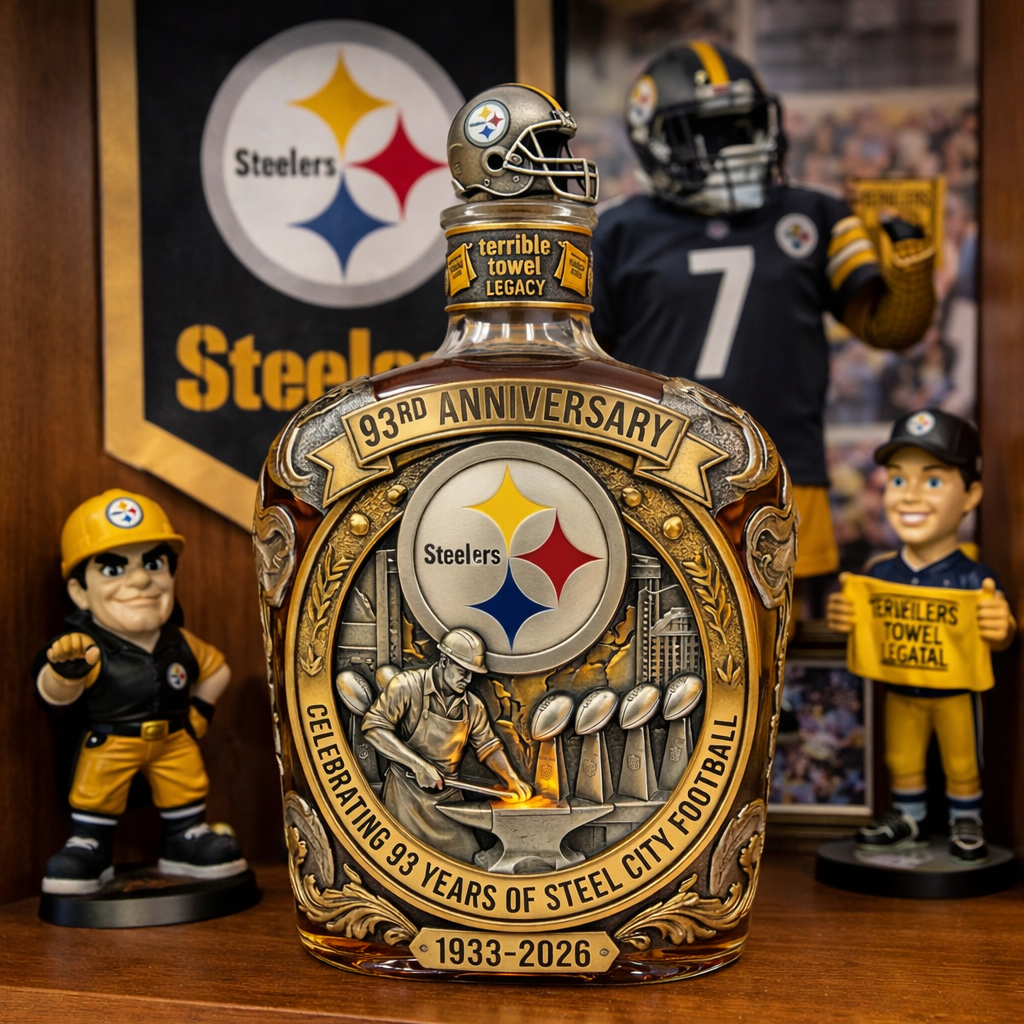 Pittsburgh Steelers 93rd Anniversary Commemorative Bottle (1933–2026)