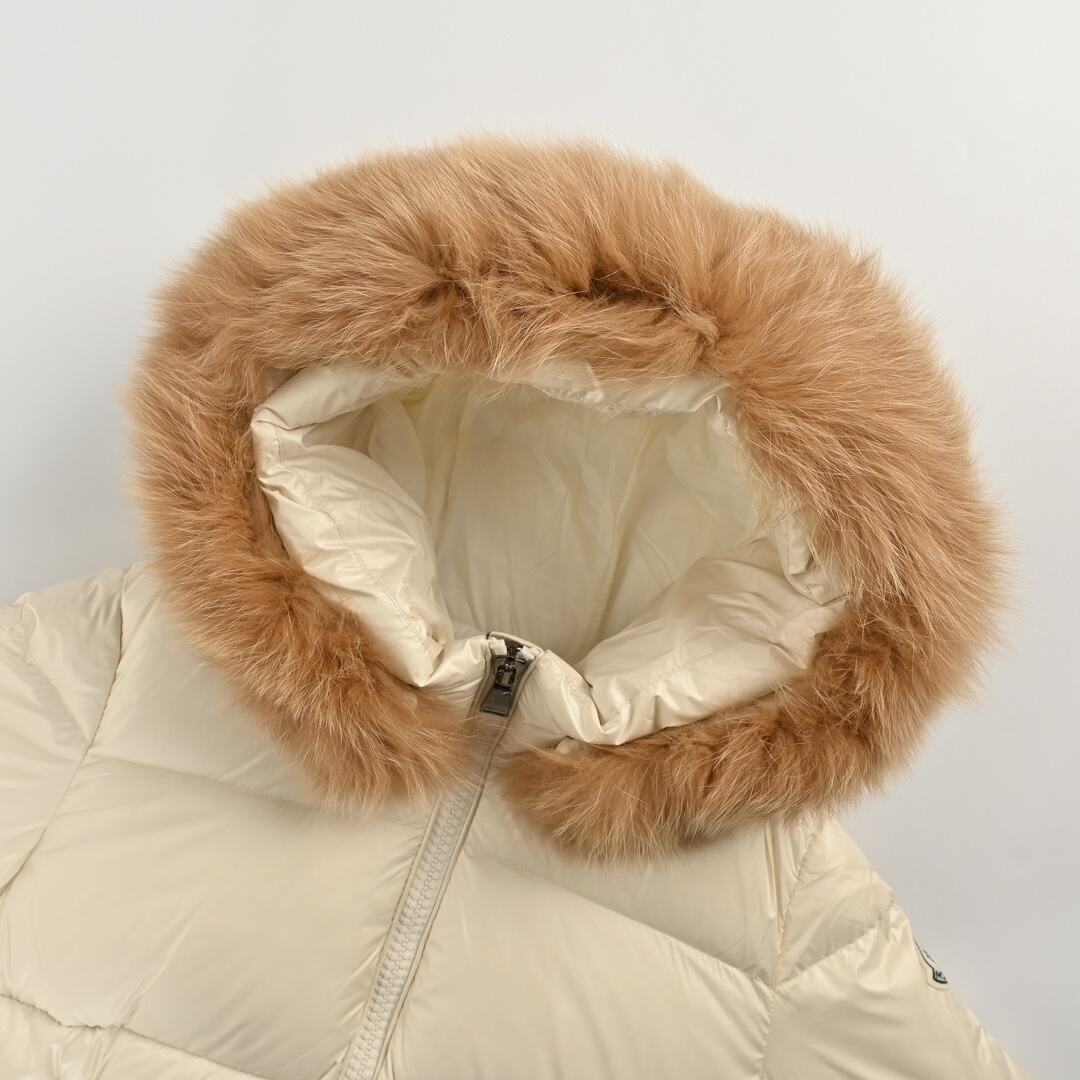 Moncler Women's LaiChe Fur Collar Hooded Down Jacket