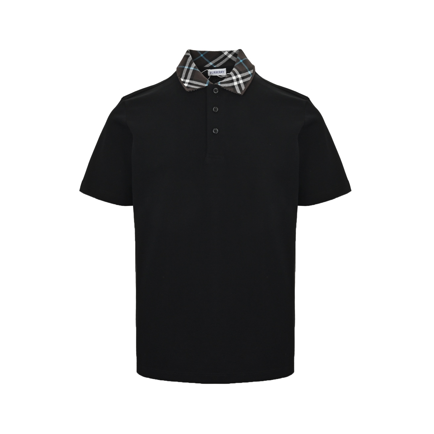 Burberry 25ss collar check Polo short sleeve