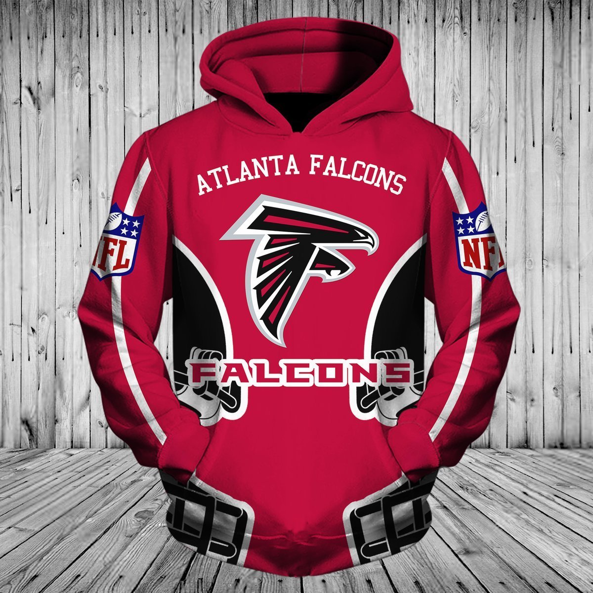 FALCONS HOODIE 3D 34
