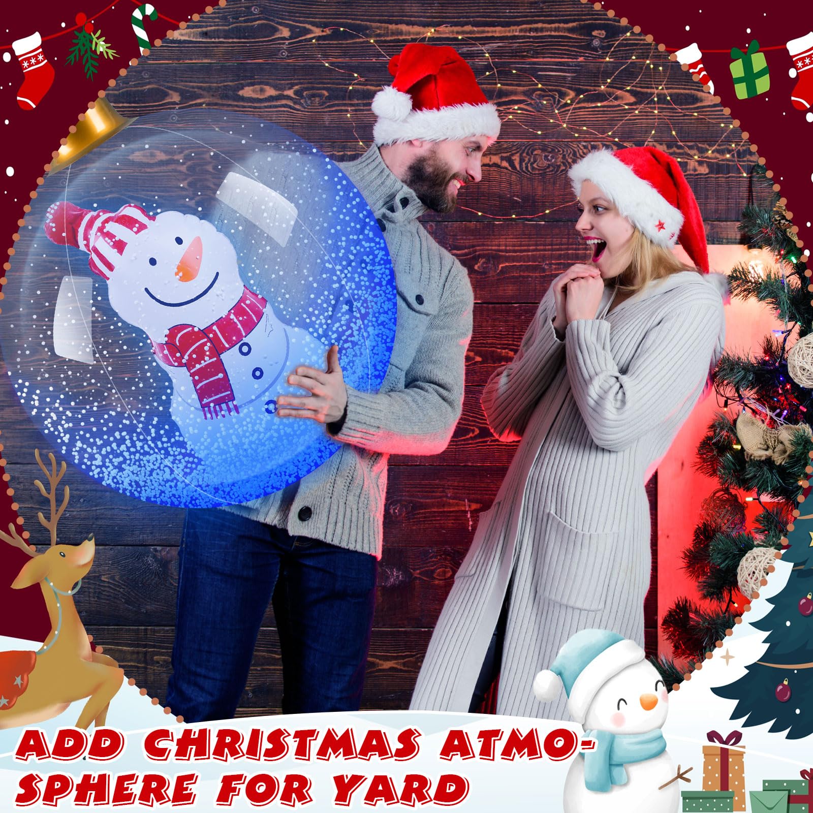 🎄Early Christmas Sale 49% OFF🎄 Inflatable Christmas Snowman Bauble