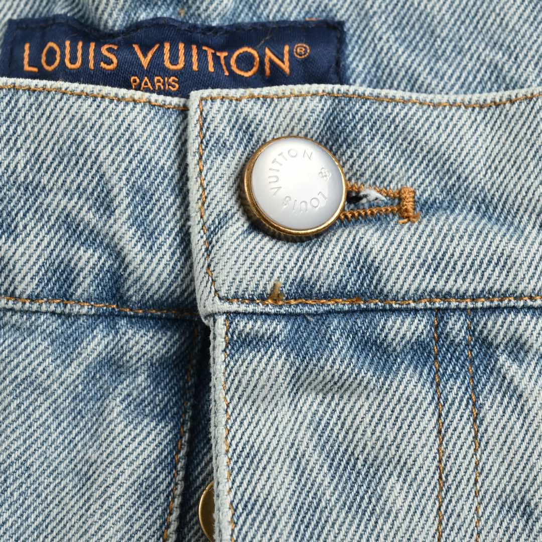 Louis Vuitton 24Fw embroidered logo jeans