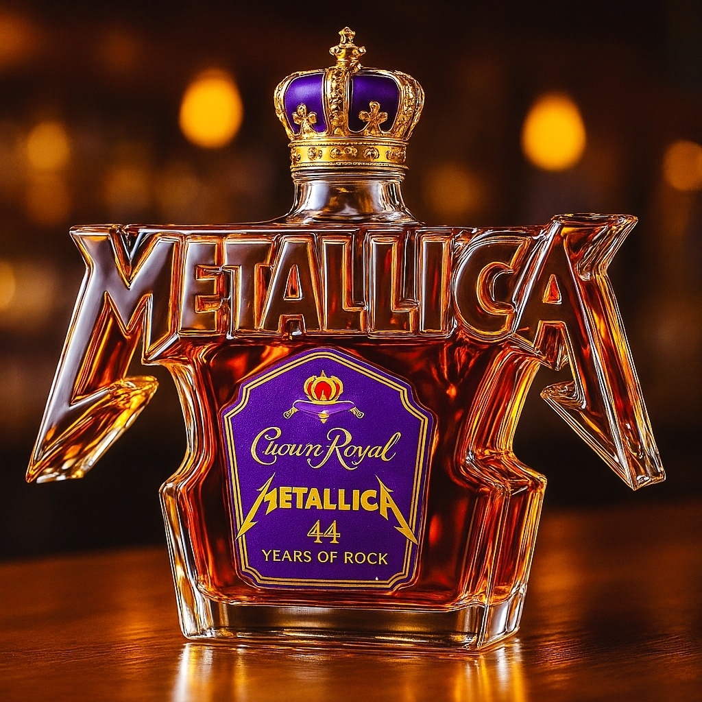 🔥METALLICA “44 Years of Rock” Limited-Edition Whiskey Bottle