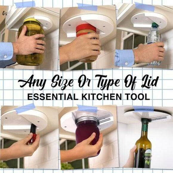 🔥45% OFF ONLY TODAY-Jar Opener Multi-function Cap Opener Under Cabinet-BUY 2 GET 2 FREE