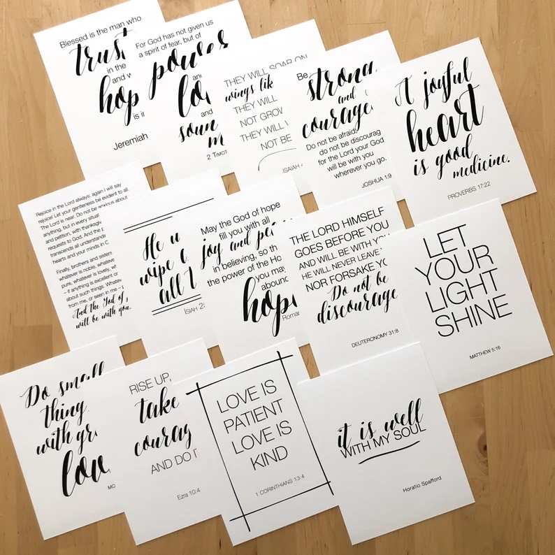 Bible Cards | Inspirational Decorations to Brighten the Soul