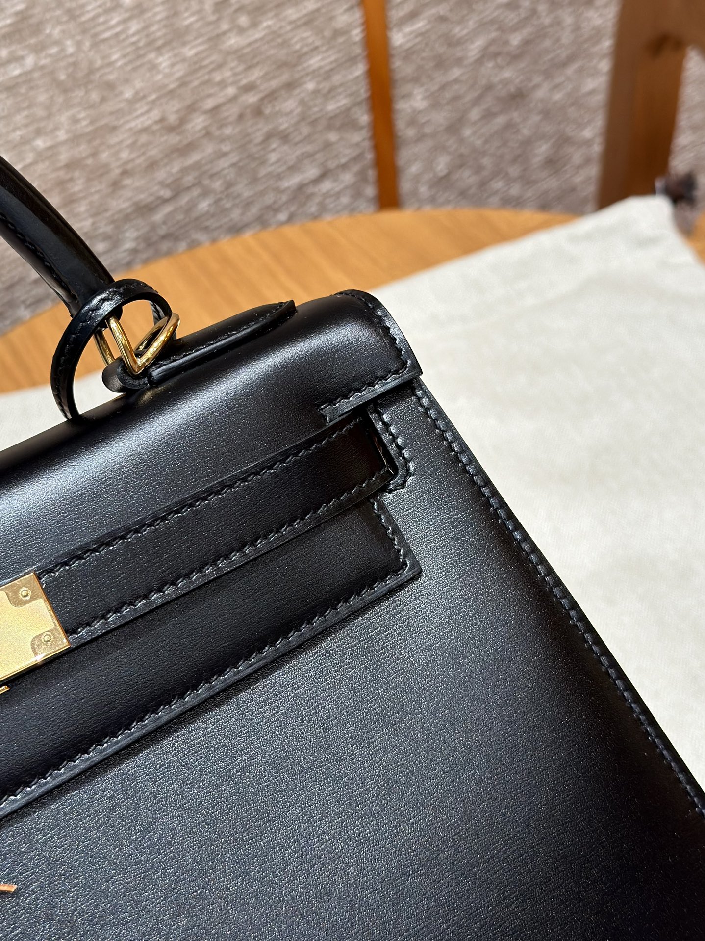 Hermes Kelly ck89noir handbag (handmade to order)