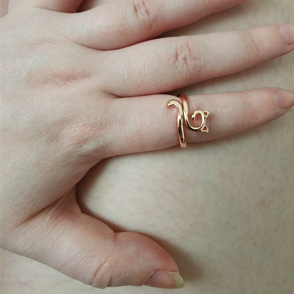 Cute Cat-Shaped Crochet Tension Rings