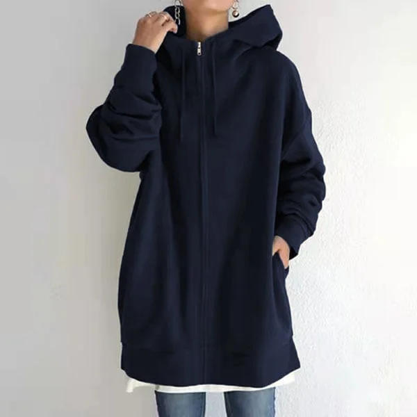 (🎁2024 New Year Hot Sale🎁)Women's Autumn/Winter Zipper Hooded Sweater