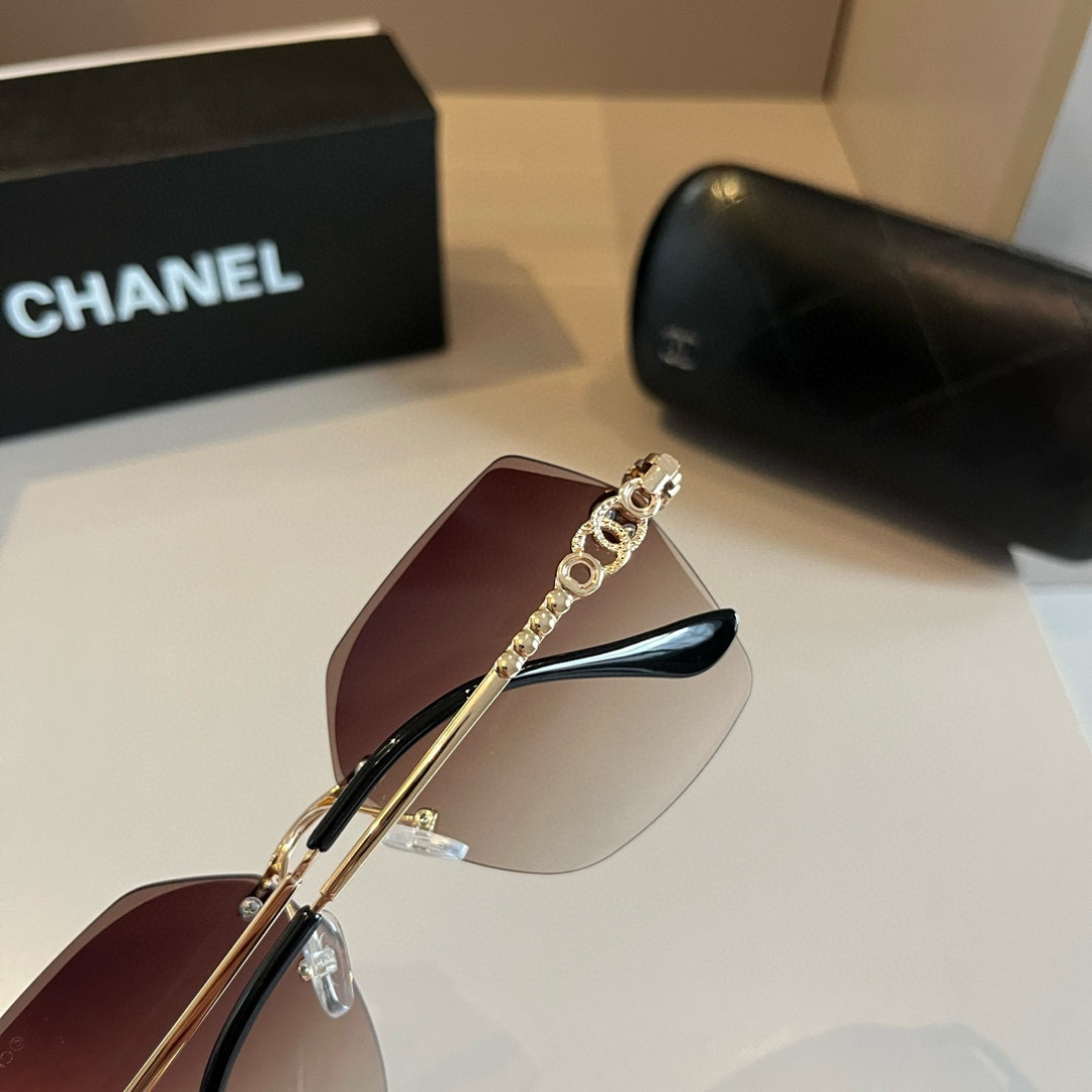 Chanel rimless sunglasses